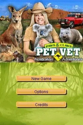 Paws & Claws - Pet Vet - Australian Adventures (USA) screen shot title